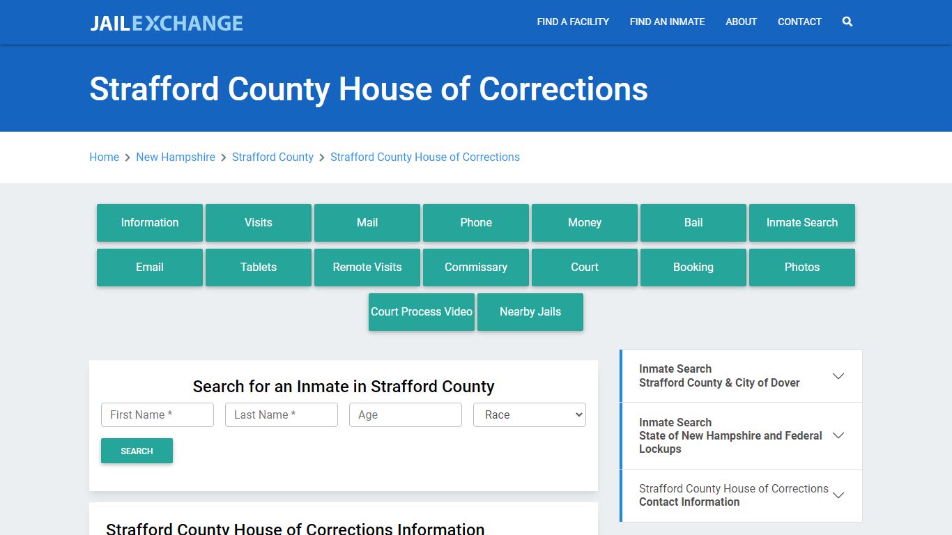 Strafford County House of Corrections - Jail Exchange